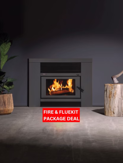 smart insert wood fire
