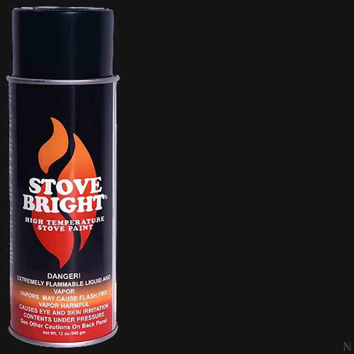 Stovebright High Temp Aerosol Paint Satin Black Lifestylels