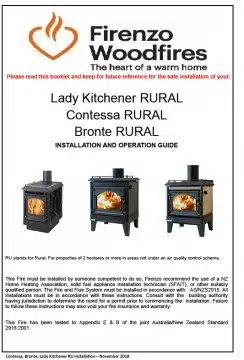 Firenzo Contessa Rural Fire including 4.2m Flue Kit - Lifestylels