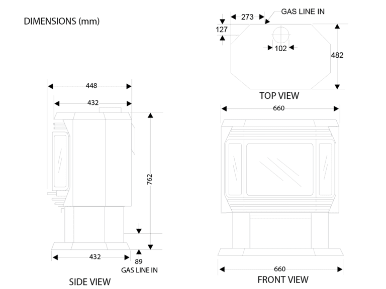 Regency FG39 Freestanding Gas Fire Lifestylels