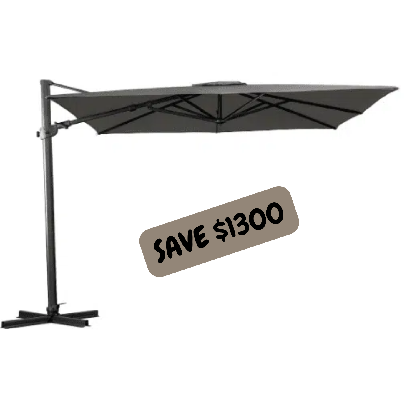 Shelta Regis O'Bravia 3m Square Cantilever Umbrella