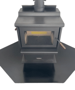 Metal Corner Hearth Powder Coated Black