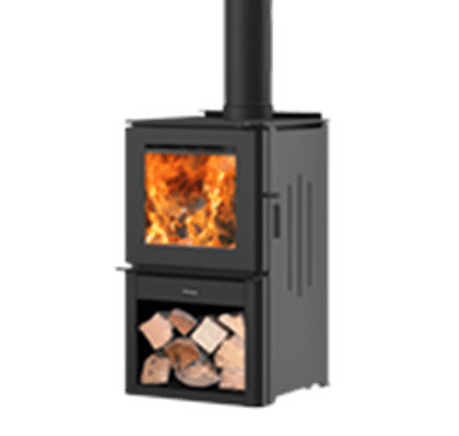 Masport Clutha Woodbox Base ULEB Package including 4.2m Flue Kit - Suitable  for Small to Medium Homes (2-3 Bedrooms) - Lifestylels