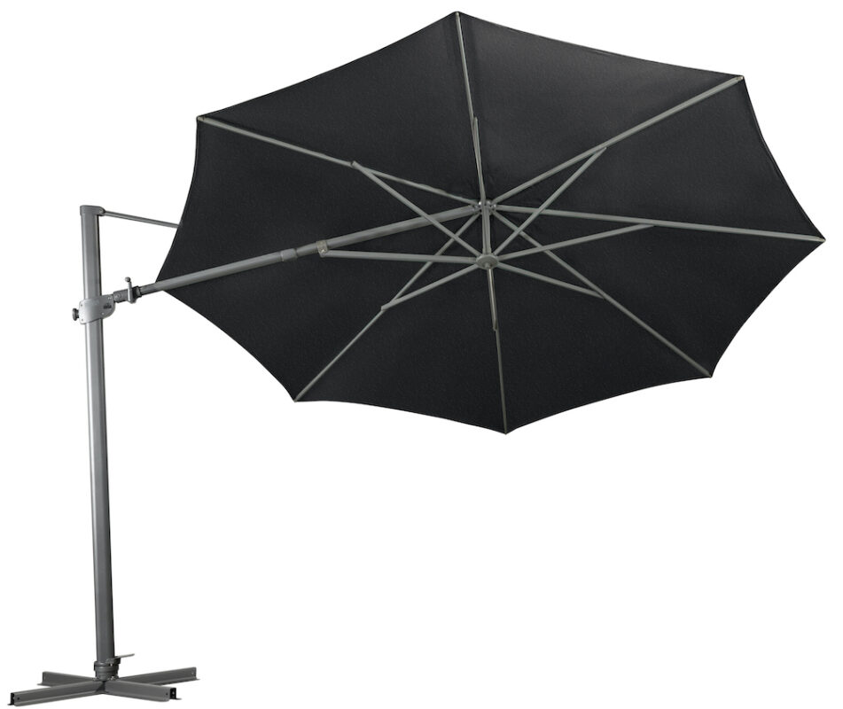 Regis Side Tilt Cantilever Umbrella 3.5m Octagonal - Charcoal Ridge