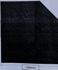 Black Slate Tile Corner Hearth 1200Wx1200W