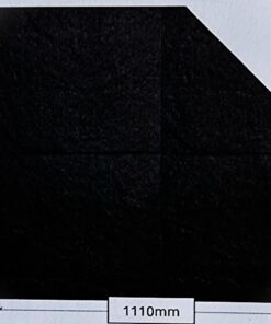 Black Slate Tile Corner Hearth 1110Wx1110W
