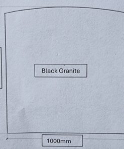 Black Granite Wall Hearth 1000x1021