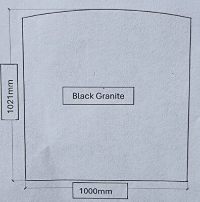 Black Granite Wall Hearth 1000x1021