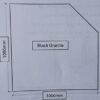 Black Granite Corner Hearth 1050Wx1050W