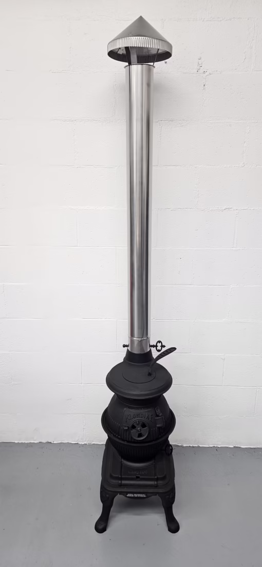 Masport Klondike Potbelly Outdoor Fire with Stainless Steel 1.2m Flue Kit - Image 2